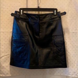 Leather skirt
